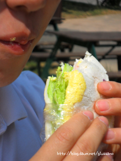 김밥 앞에서도 여전히 인기가 좋았던~샌드위치도시락...