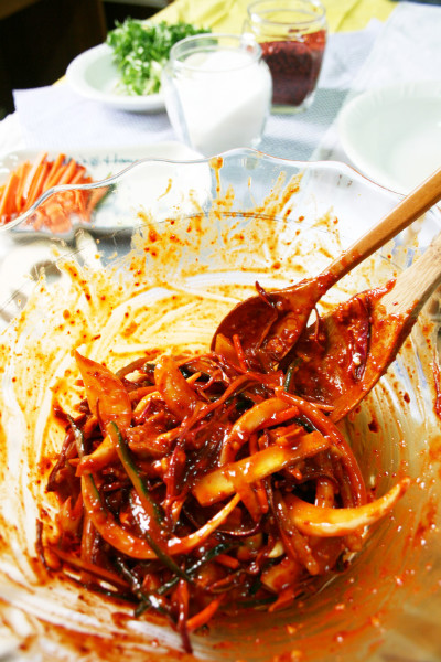 도토리묵 골뱅이무침