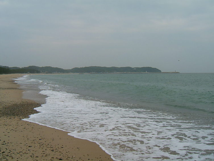 월송정 앞바다 (월송해수욕장)