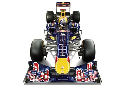F1경주에 참가하는 자동차