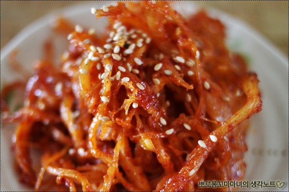 전자렌지로 쉽게 만드는 반찬모음(잡채,진미채,깻잎,오징어,버섯