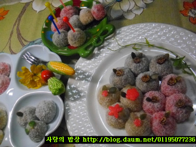 삼색 찹쌀경단