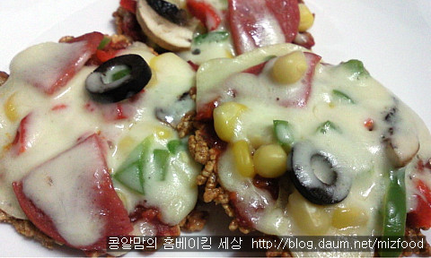찬밥과 아이간식 완벽 해결~~<누룽지미니피자>