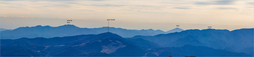 영남알프스 신불산 조망도