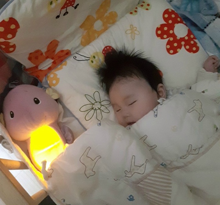 [망고맘 육아일기 생후 108일] 꿈꾸는새싹어린이집 가방, 까꿍놀이 홀릭