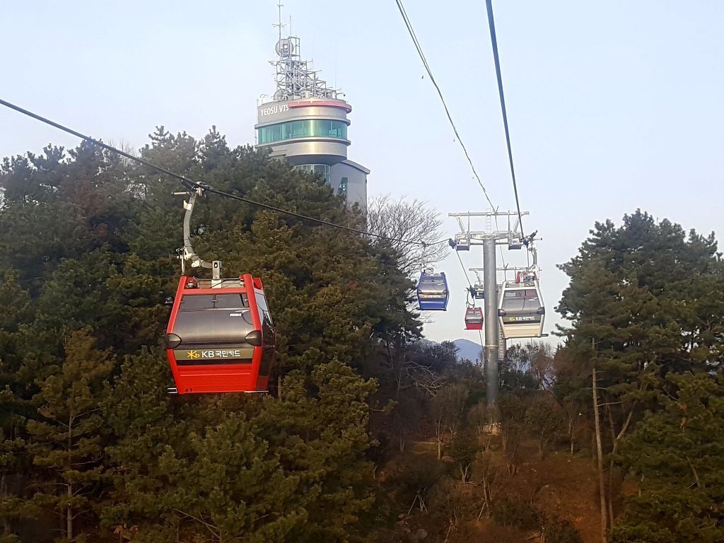 남해바다 여수여행 오동도에서 돌산까지 바다 위로 날아가는 여수해상케이블카