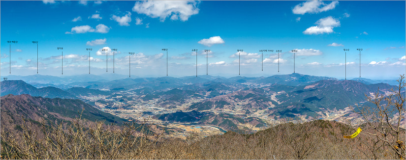 2019.03.31 백두대간 웅석봉에서 조망에 취한 날