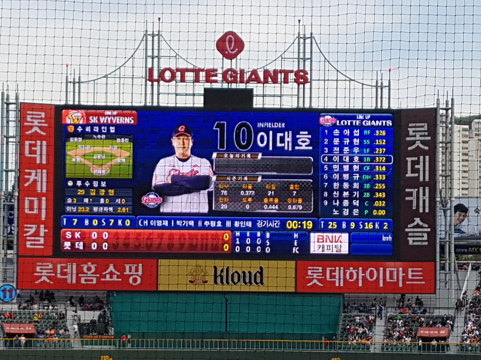 2018년 4월 21일 구덕운동장 축구경기 보고 야구장으로...
