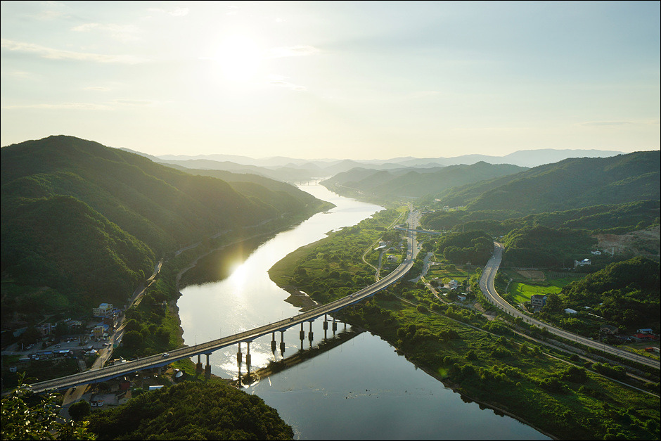 공주10경의 청벽일몰